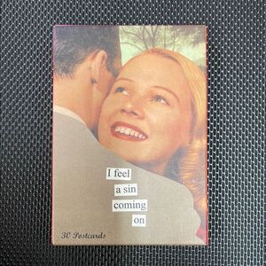 Vintage Style Postcard Set - Vintage- I Feel A Sin Coming On by Anne Taintor